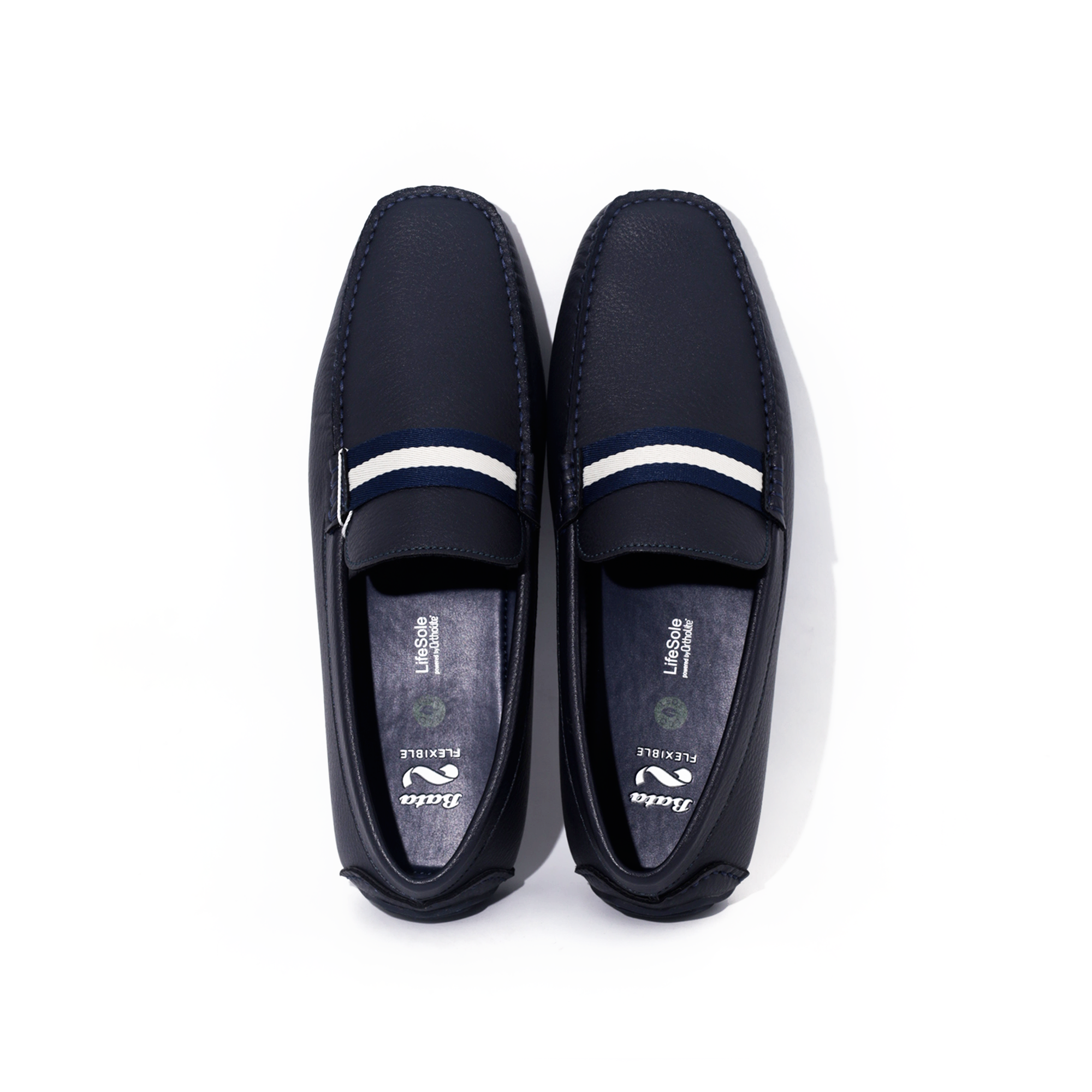 Bata Flexible Men Navy Loafer