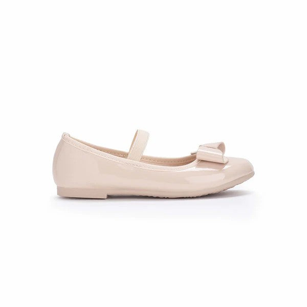 Bubble Gummer Girls Kids Beige Flat