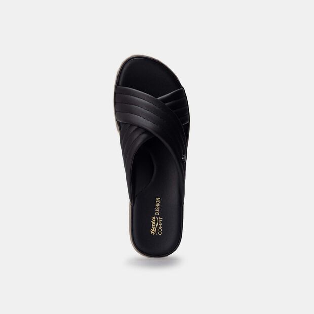 Bata Comfit Women Black Sandal