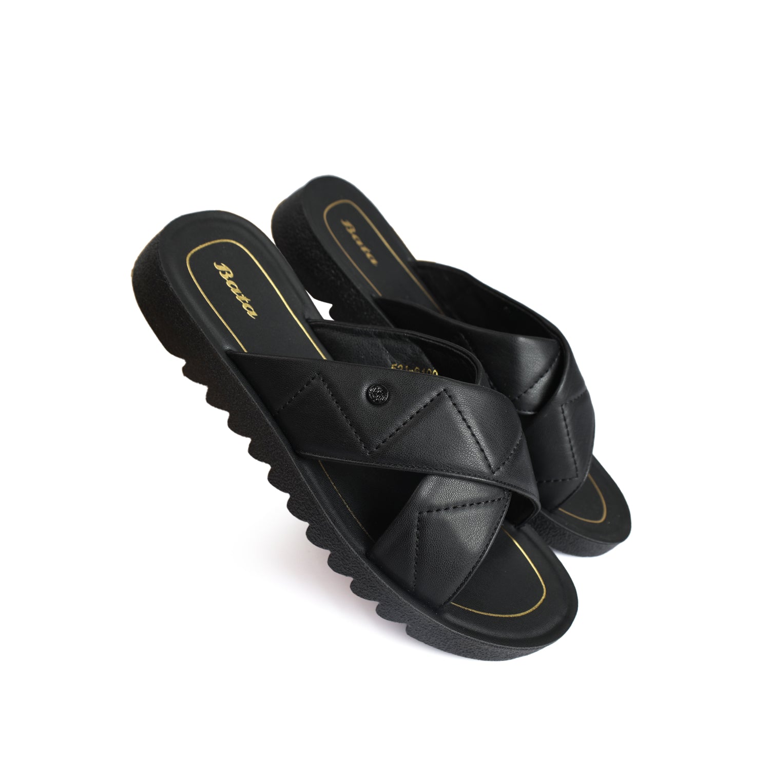 Bata Women Black Sandal