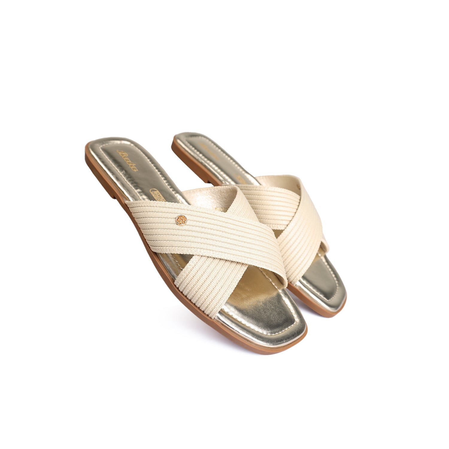 Bata Women Gold Sandal