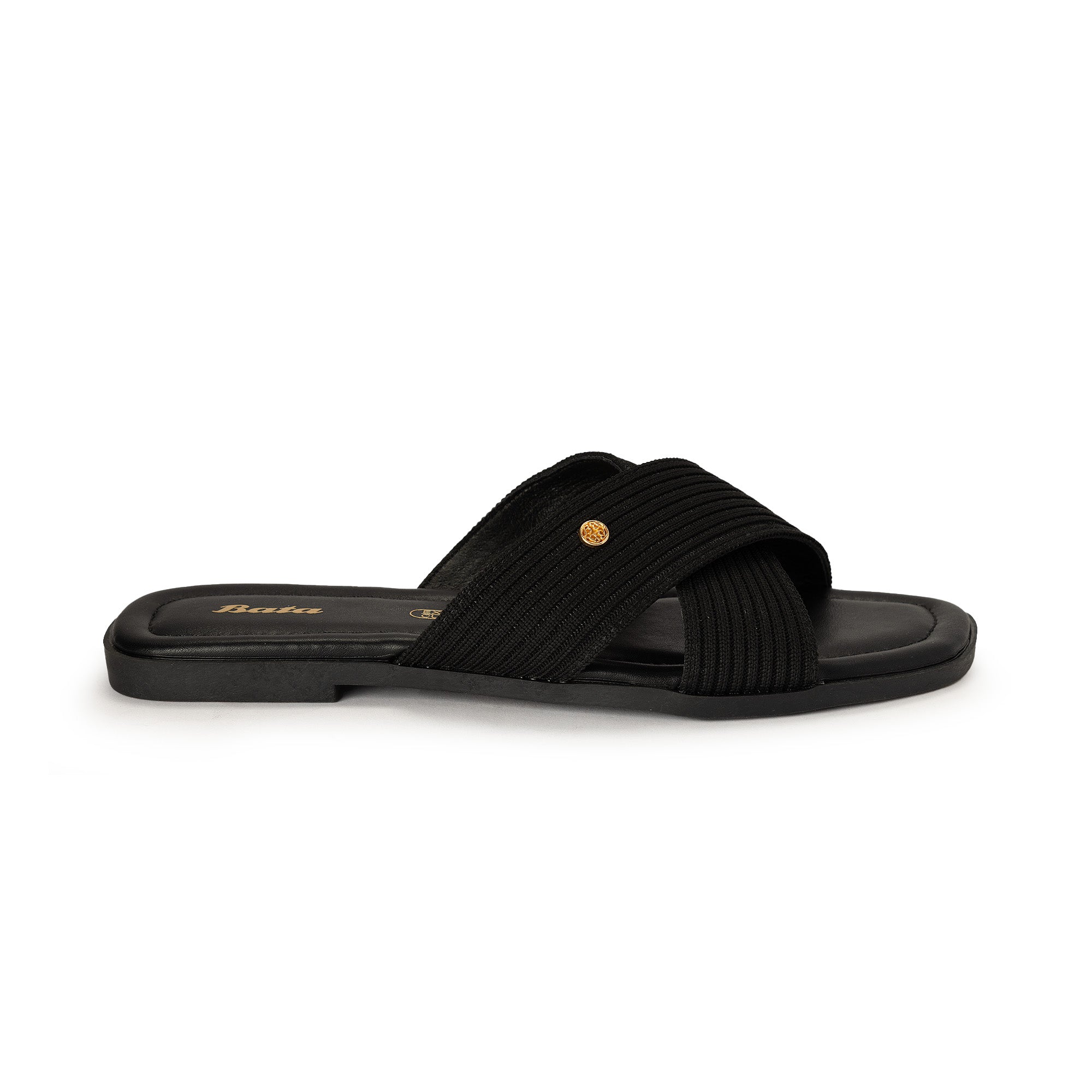 Bata Women Black Sandal