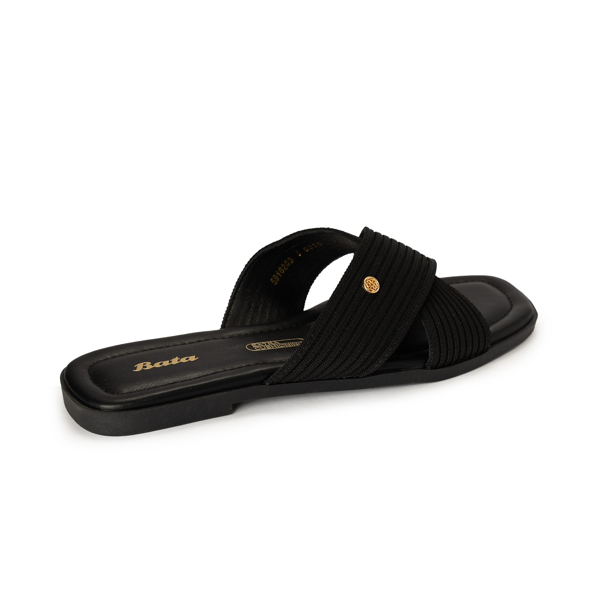 Bata Women Black Sandal