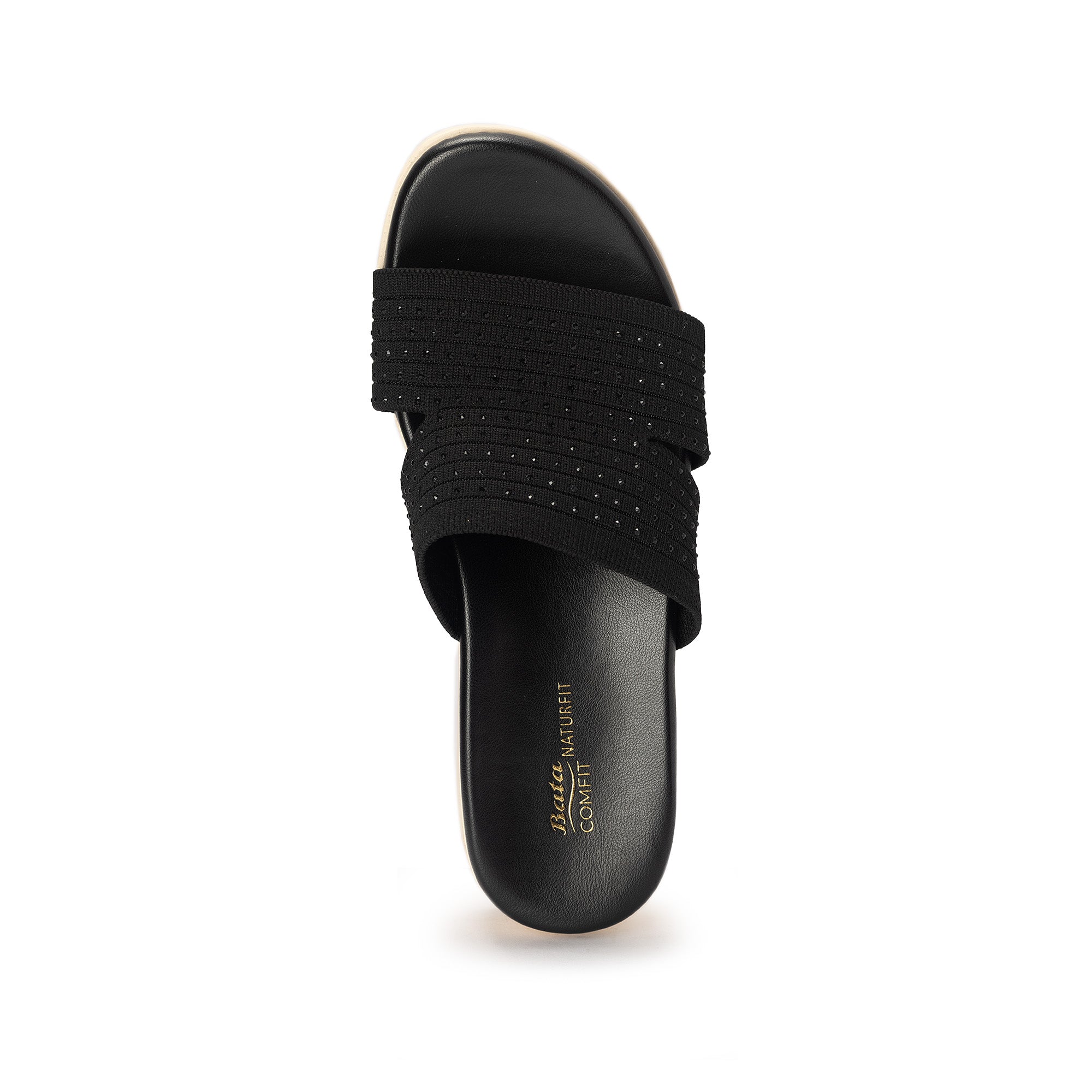Bata Comfit Women Black Sandal