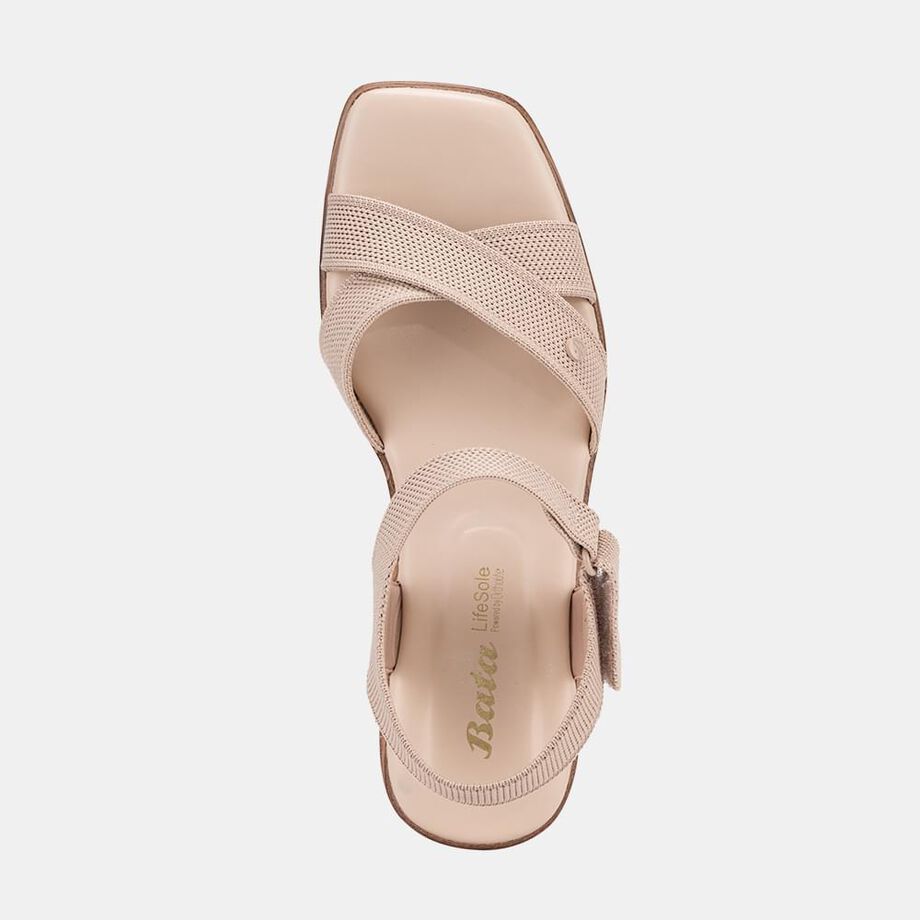 Bata Women Nude Pink Heel