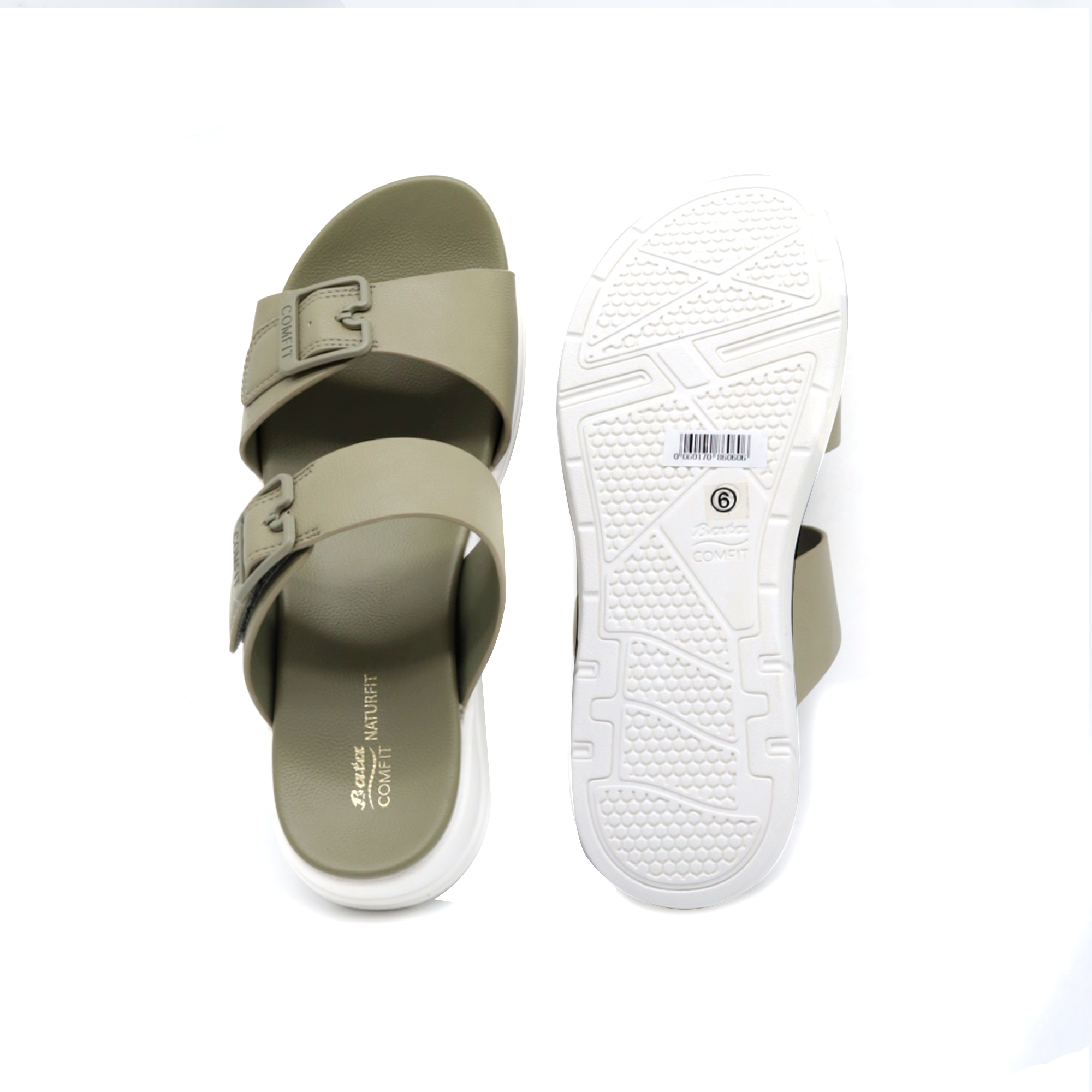 Bata Comfit Women Olive Sandal