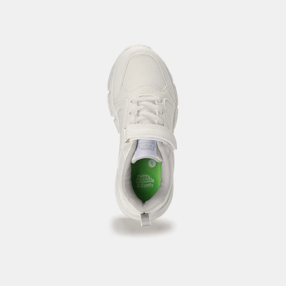 B First Kids White Sneaker BTS