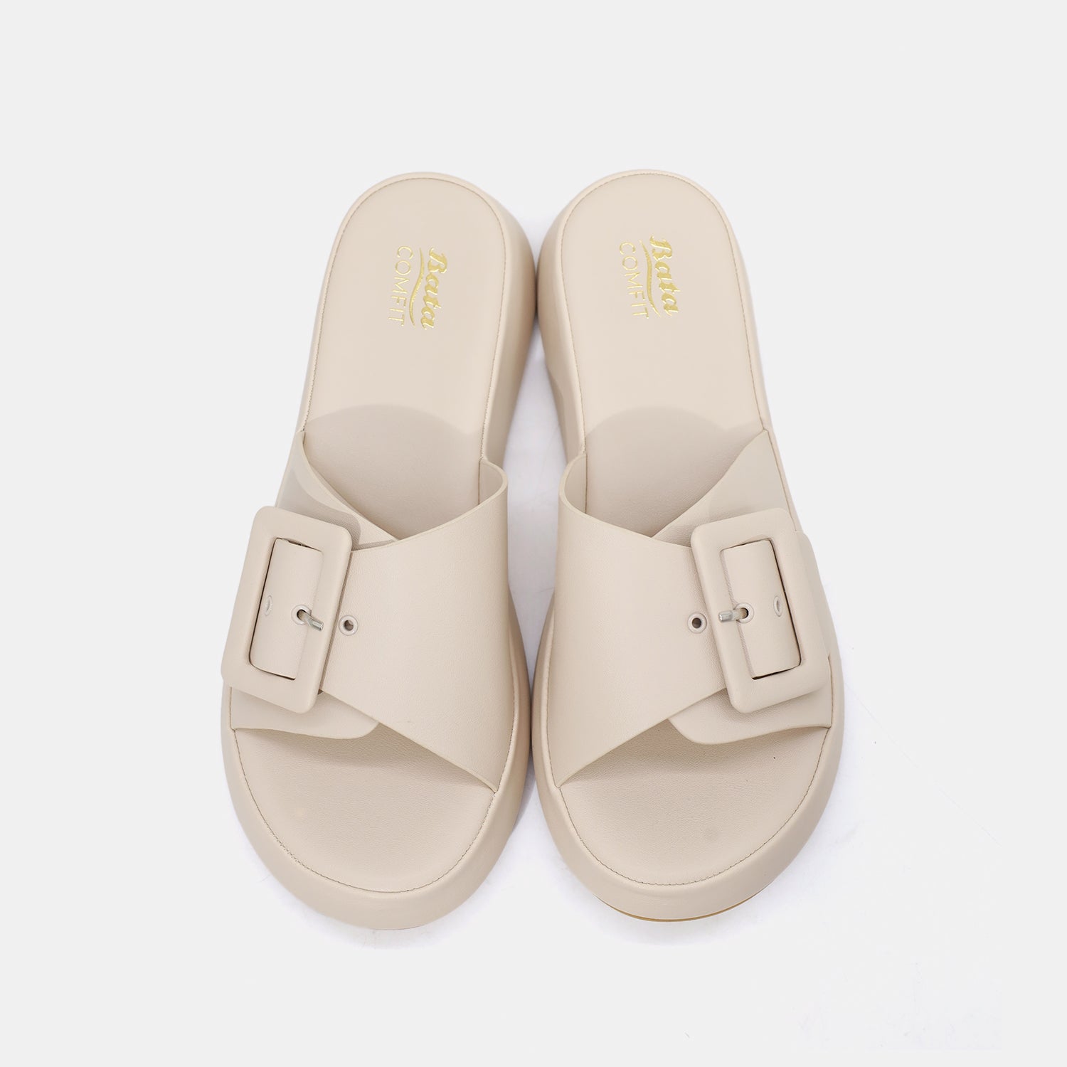 Bata Women Off White Sandal