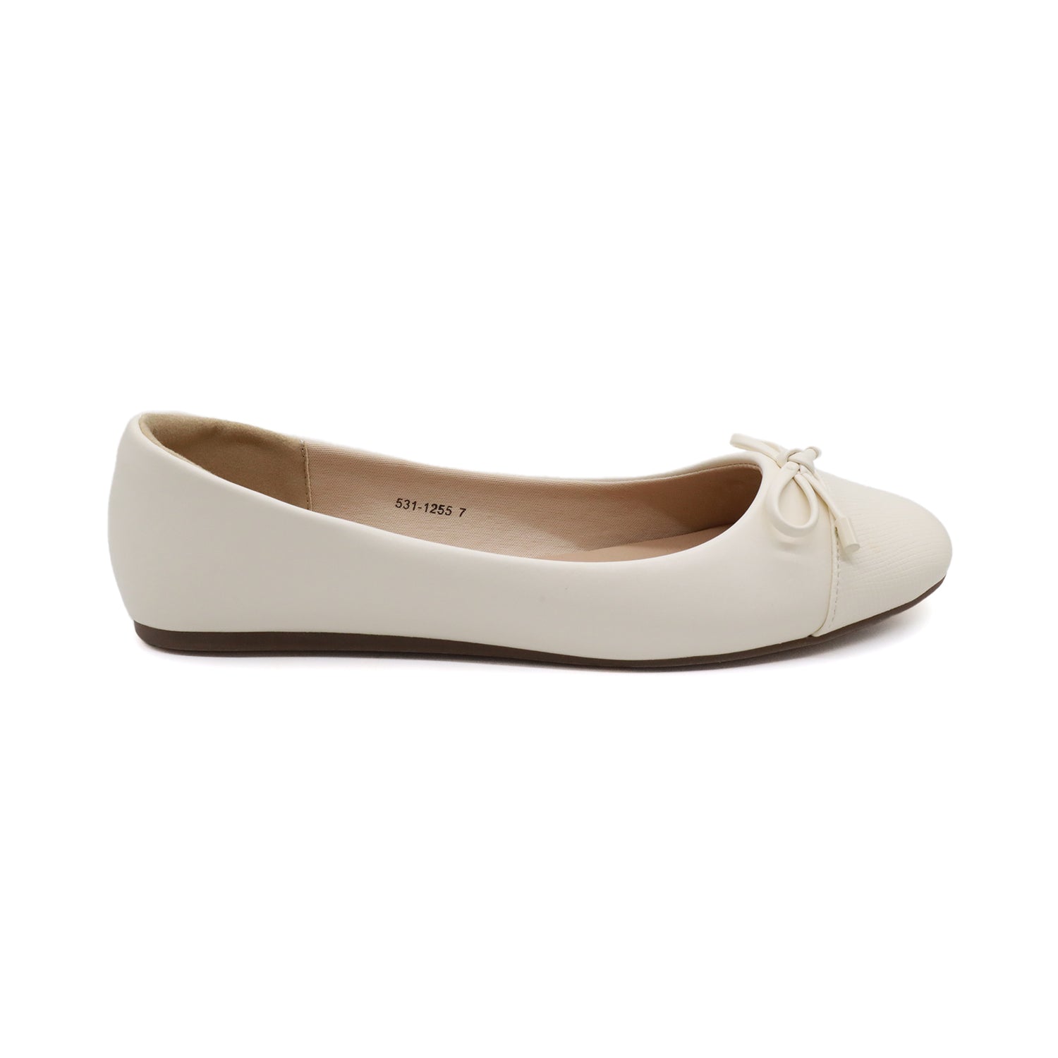 Bata Women Off White Flat