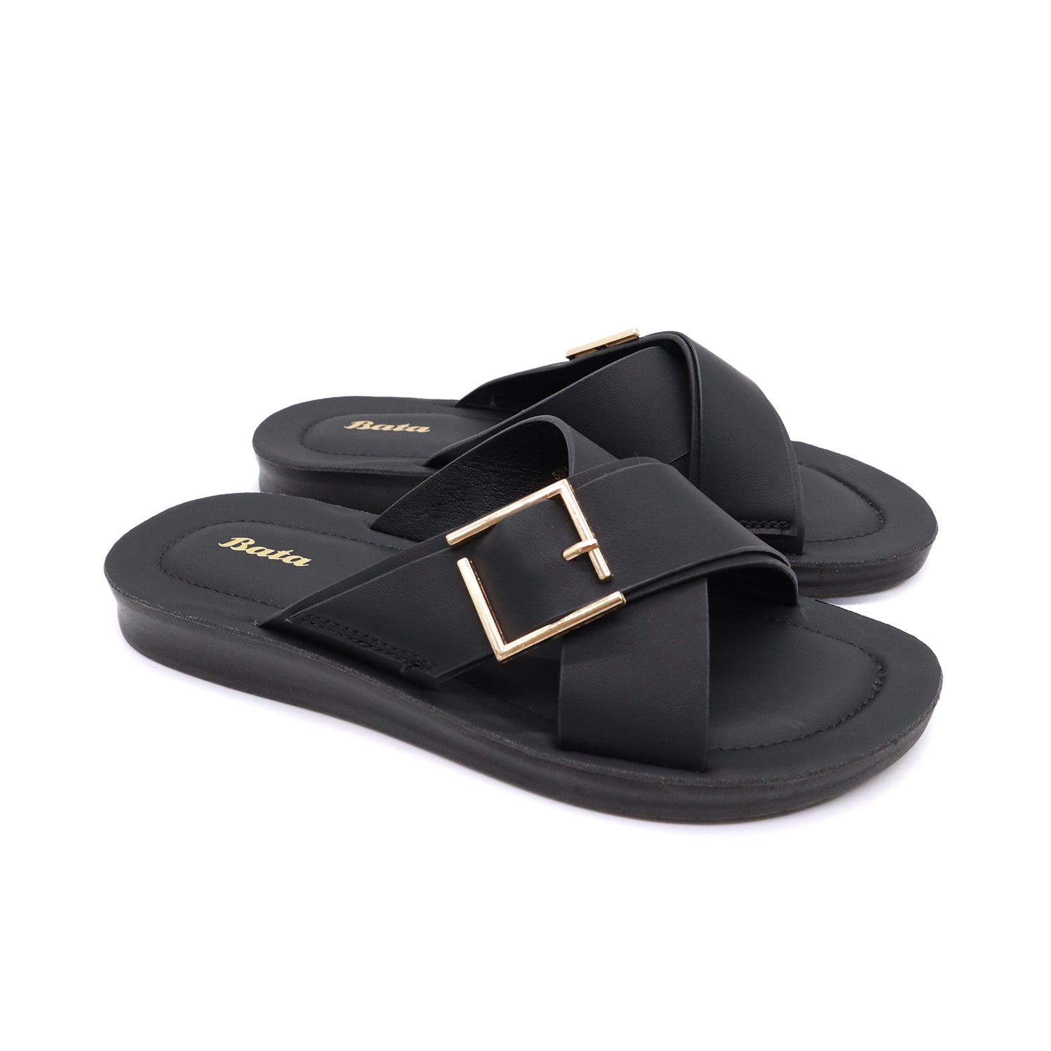Bata Women Black Sandal