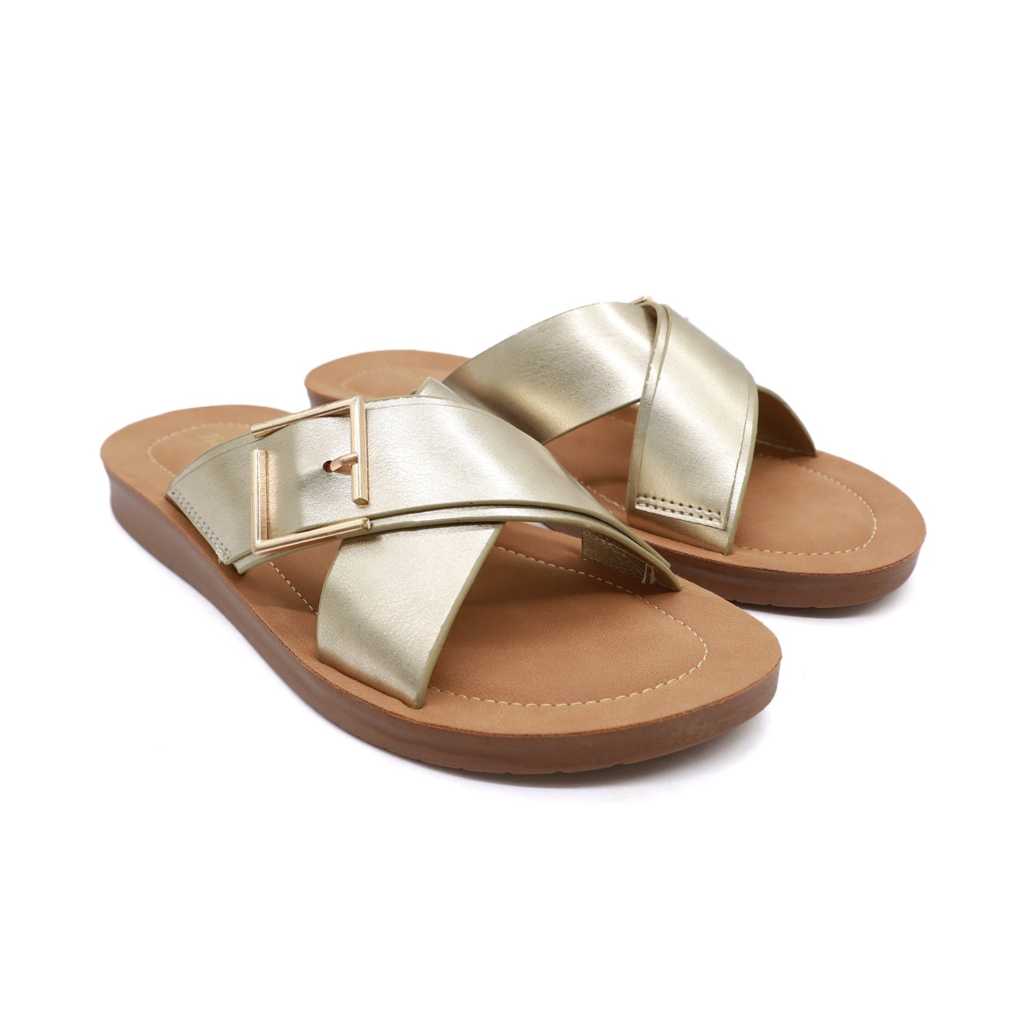 Bata Women Gold Sandal