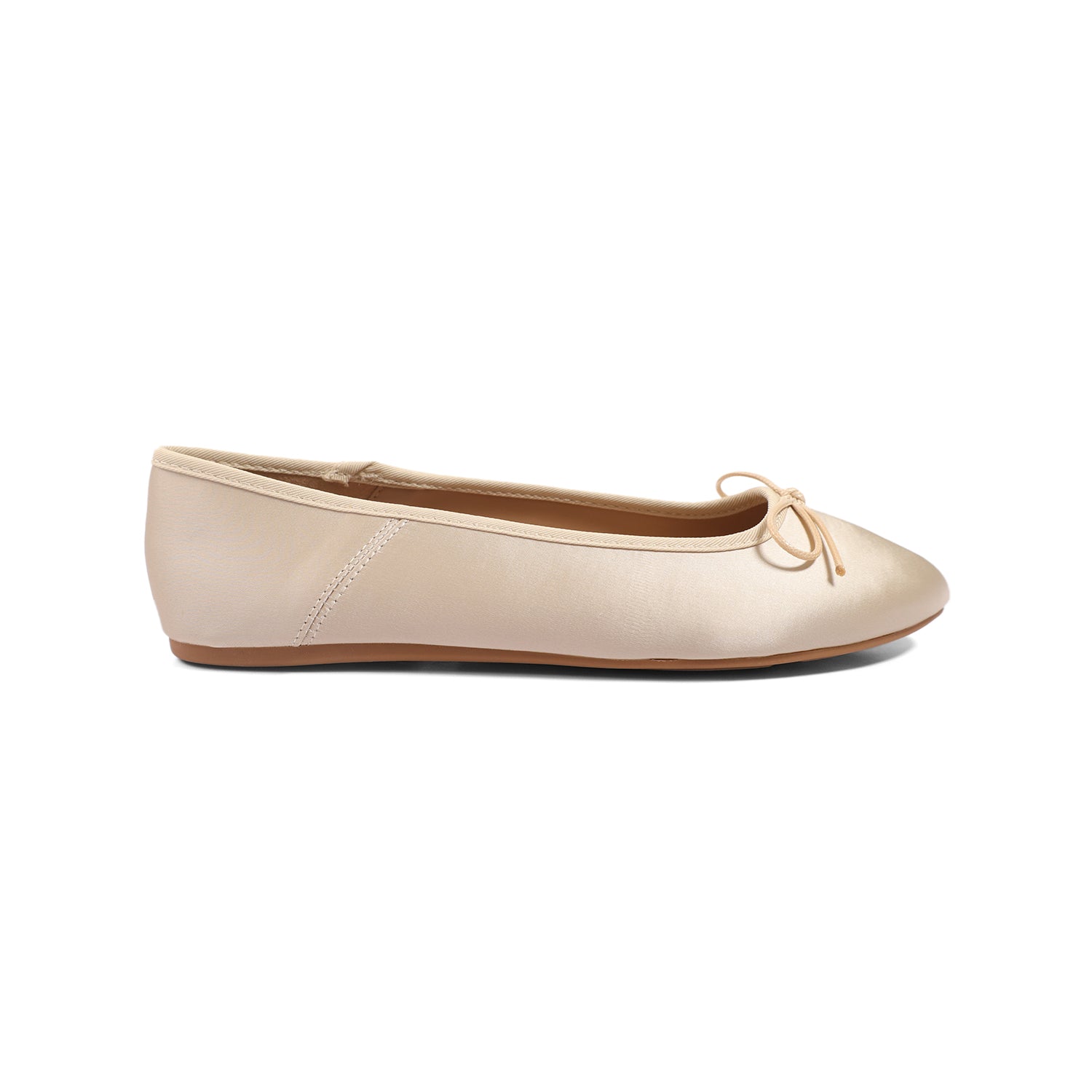 Bata Women Off White Ballerina