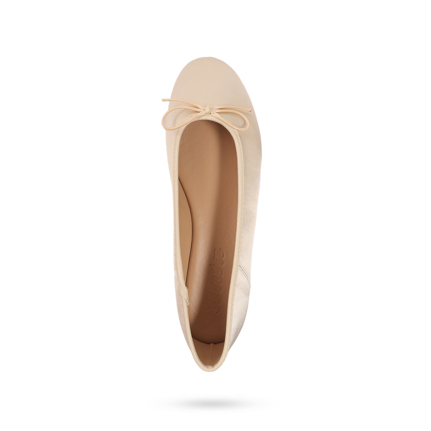 Bata Women Off White Ballerina
