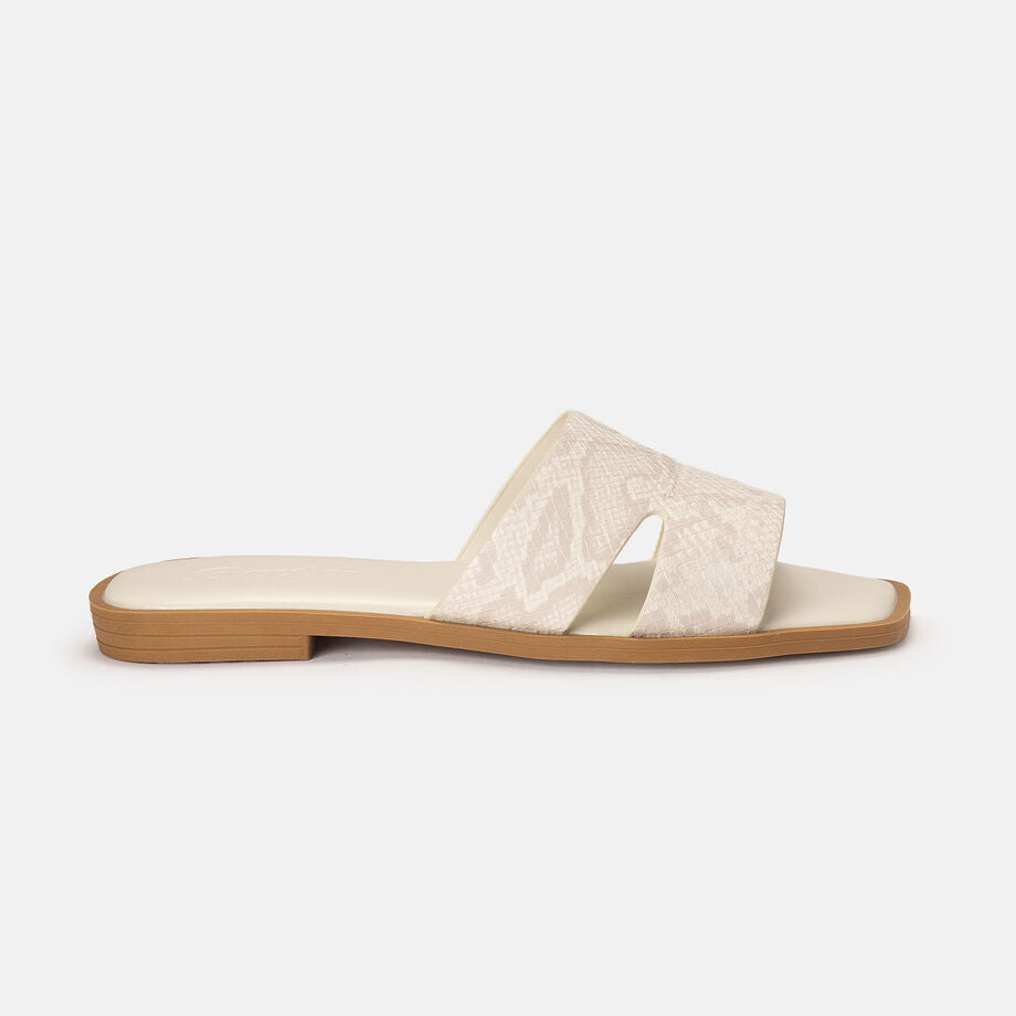 Bata Women Off White Sandal