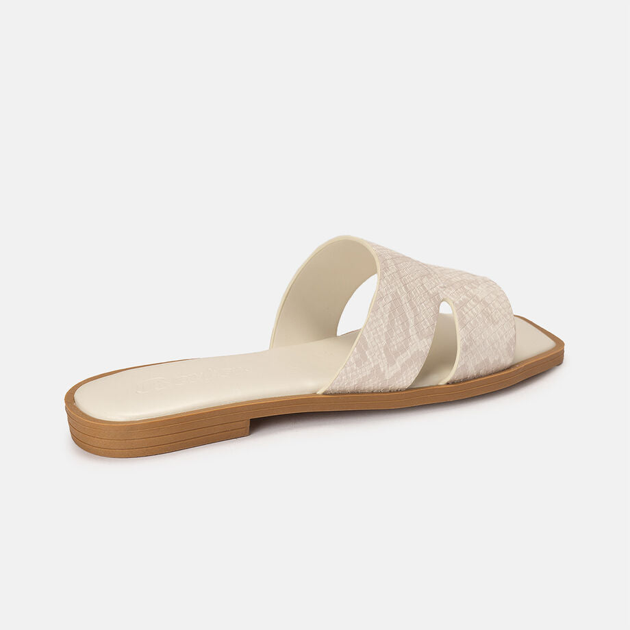 Bata Women Off White Sandal