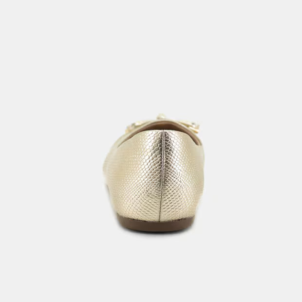 Bata Women Gold Flat