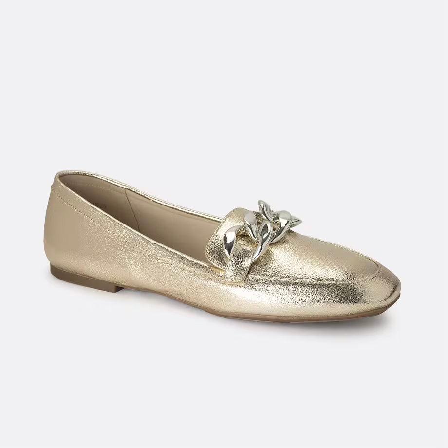 Bata Women Beige Flat