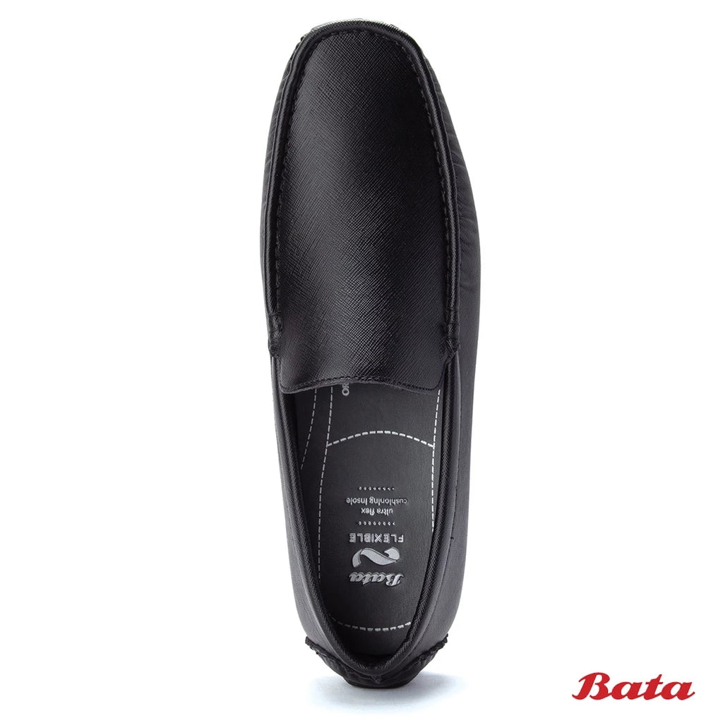 Bata Flexible Men Black Loafer