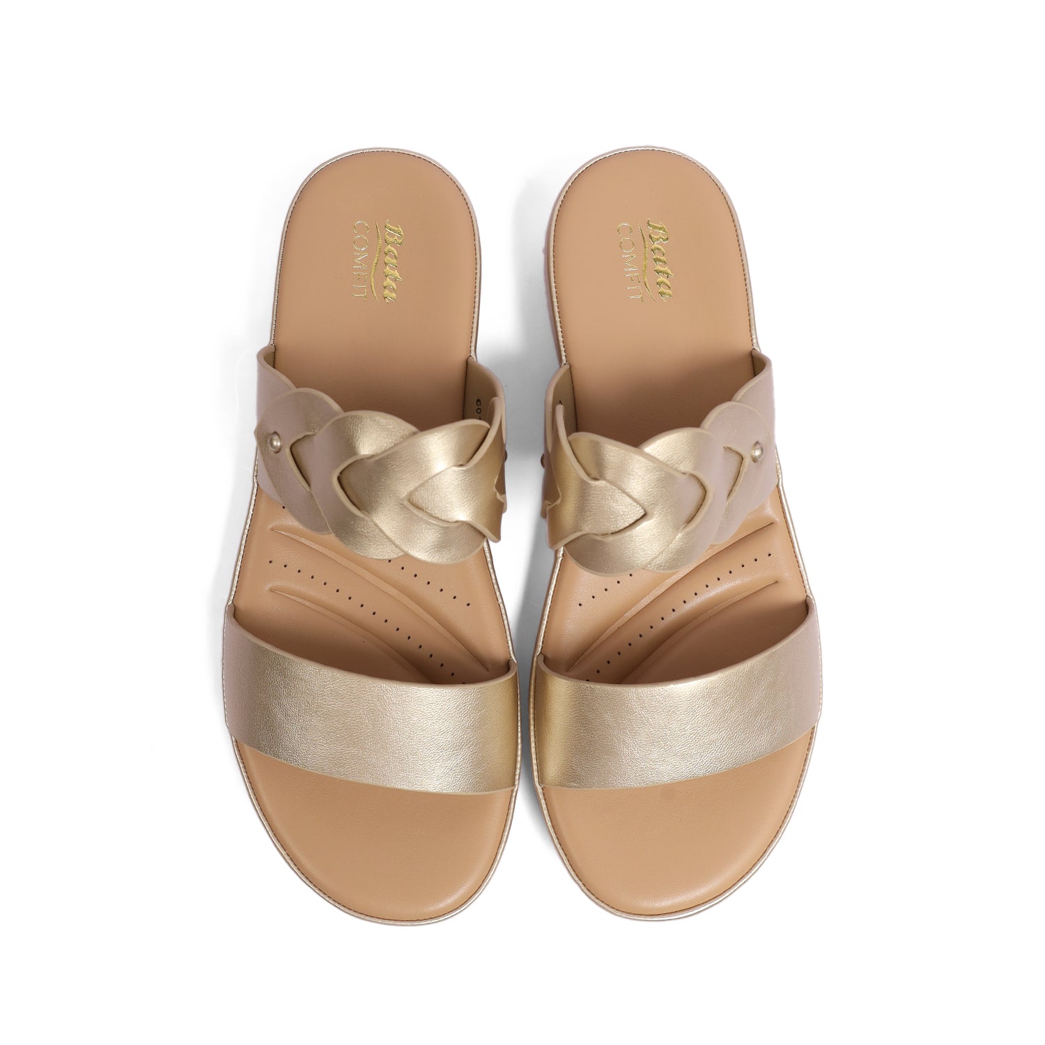 Bata Comfit  Women LT Gold Sandal