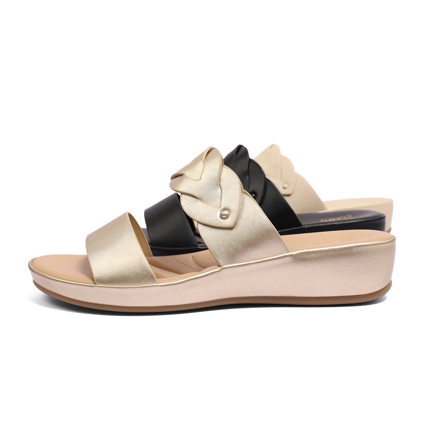 Bata Comfit  Women LT Gold Sandal