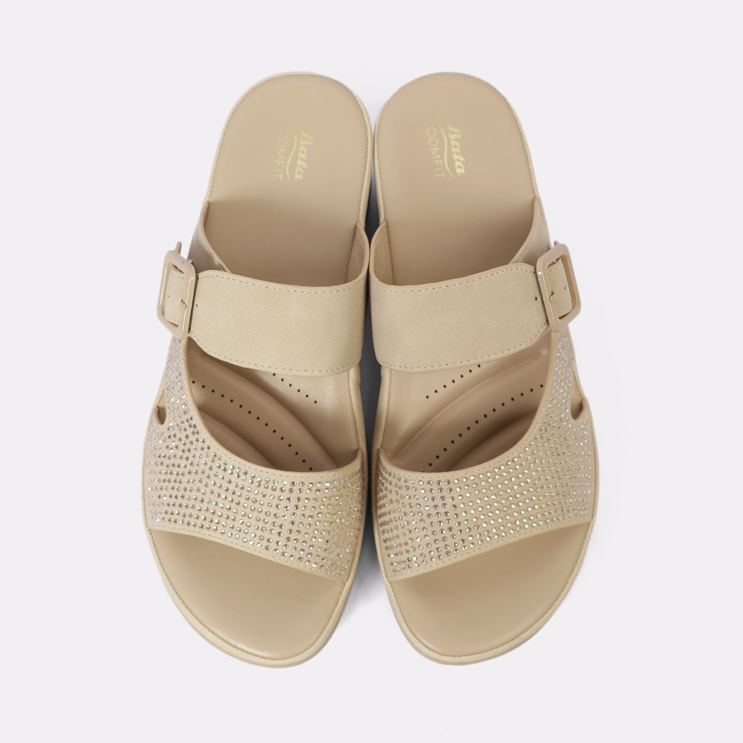 Bata Women Light Gold Sandal