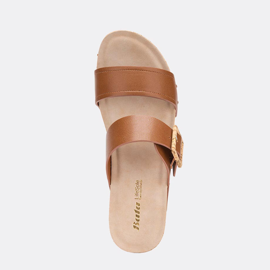 Bata Women Tan Sandal
