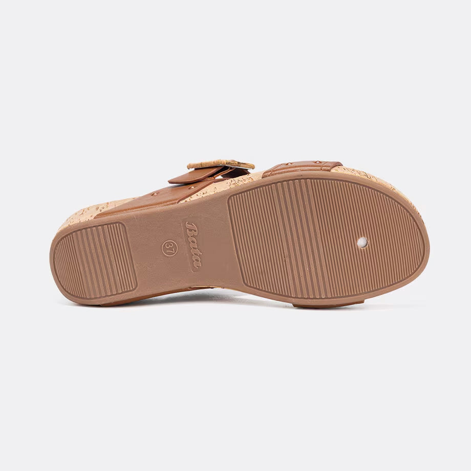 Bata Women Tan Sandal