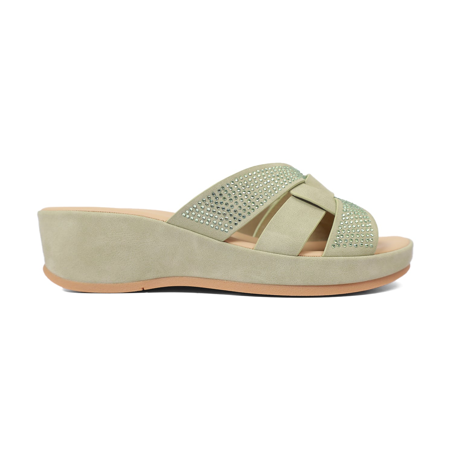 Bata Women Light Mint Green Sandal