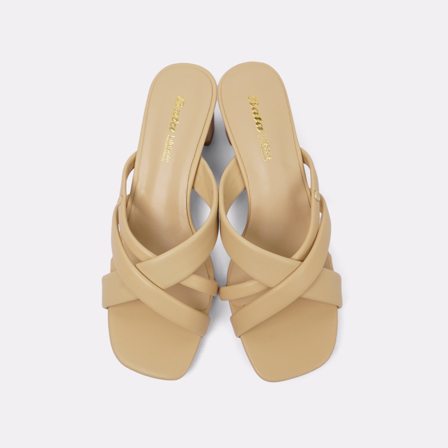 Bata Women Beige Heel
