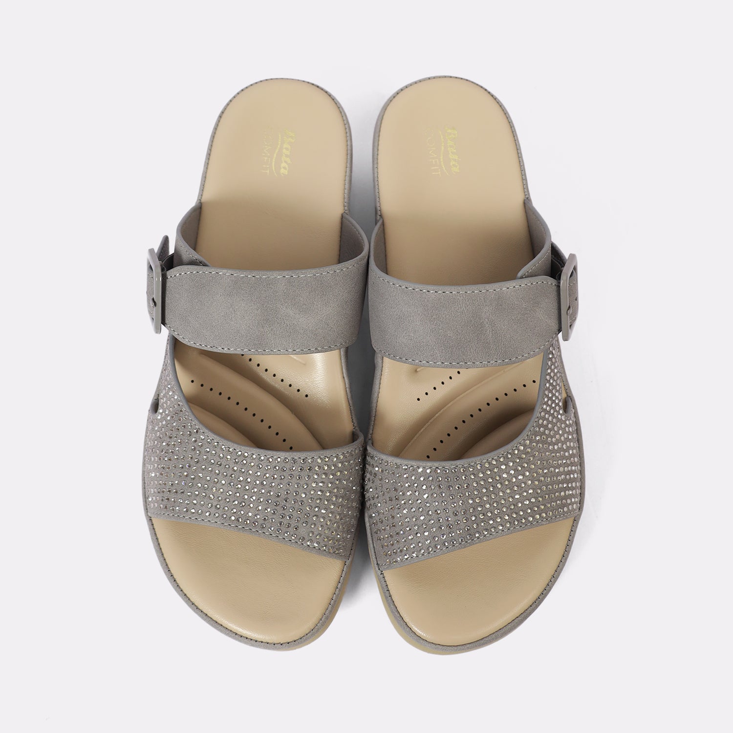 Bata Women Grey Sandal