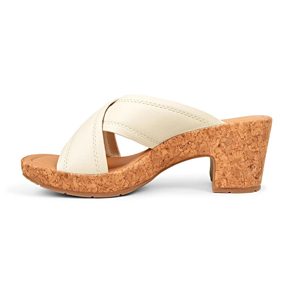 Bata Comfit Women White Heel