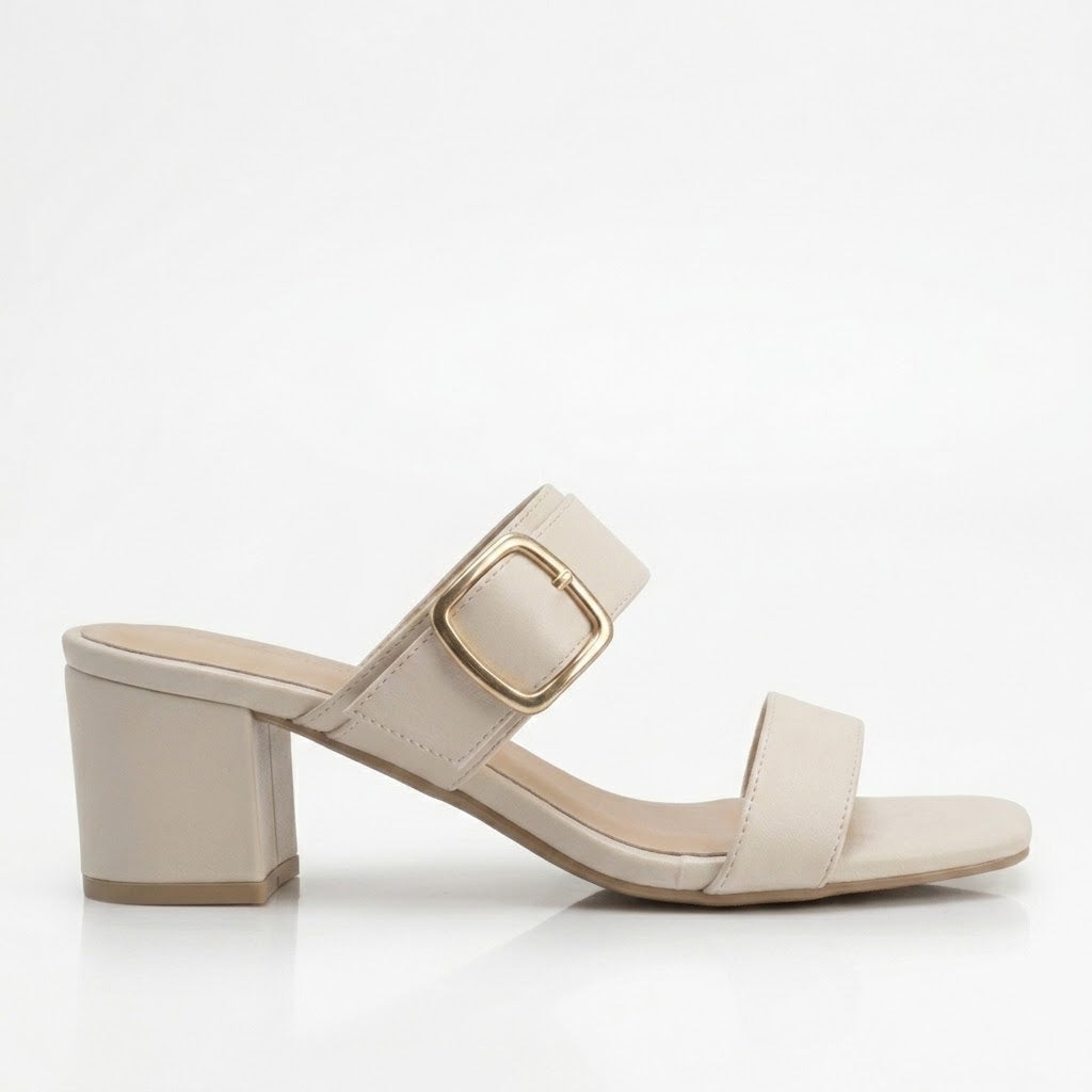Bata Women Off White Heel