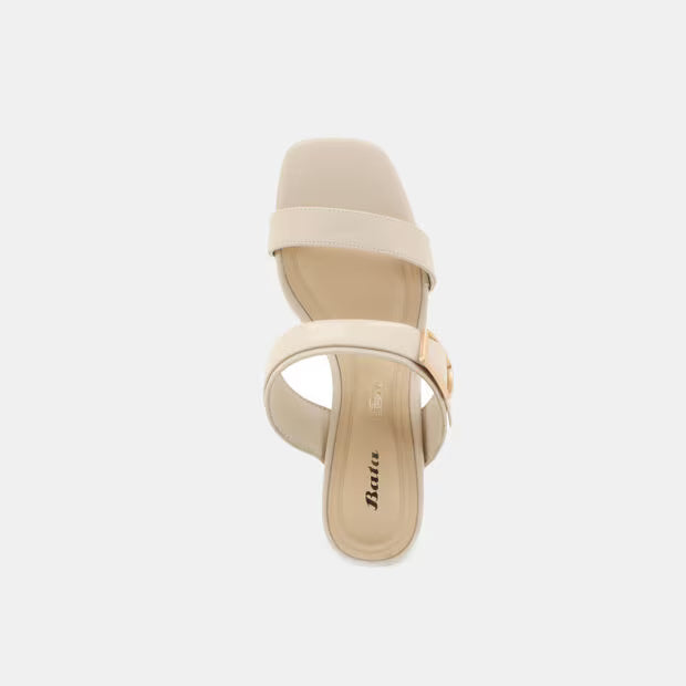Bata Women Off White Heel