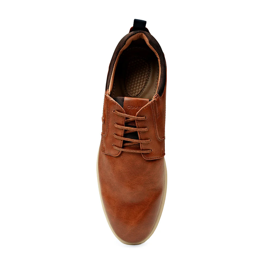 Bata Men Tan Lace Up