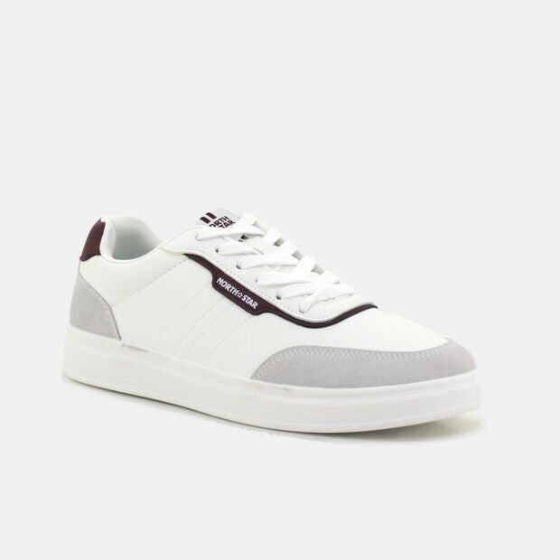 Northstar Men White-Burgundy Sneaker