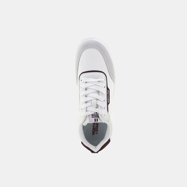 Northstar Men White-Burgundy Sneaker