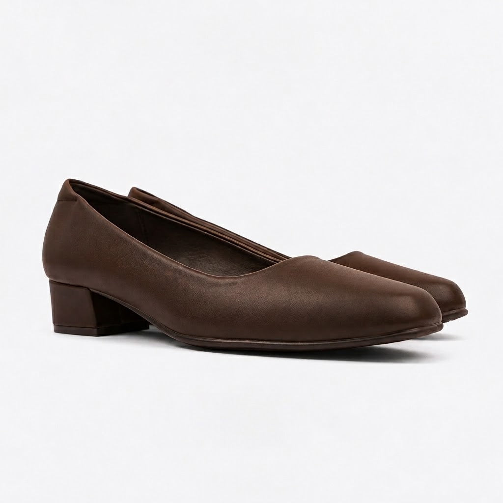 Bata Women Coffee Heel