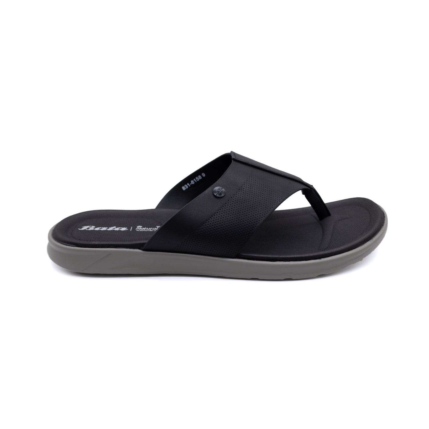 Bata Men Black Sandal