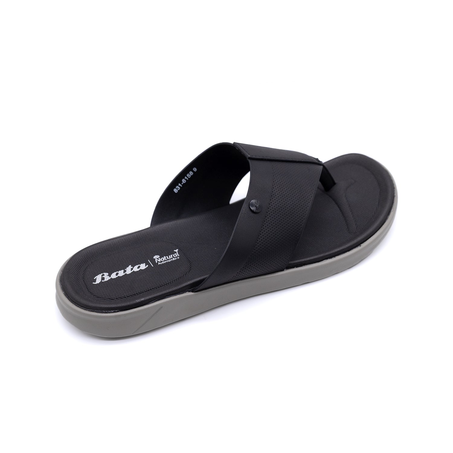 Bata Men Black Sandal
