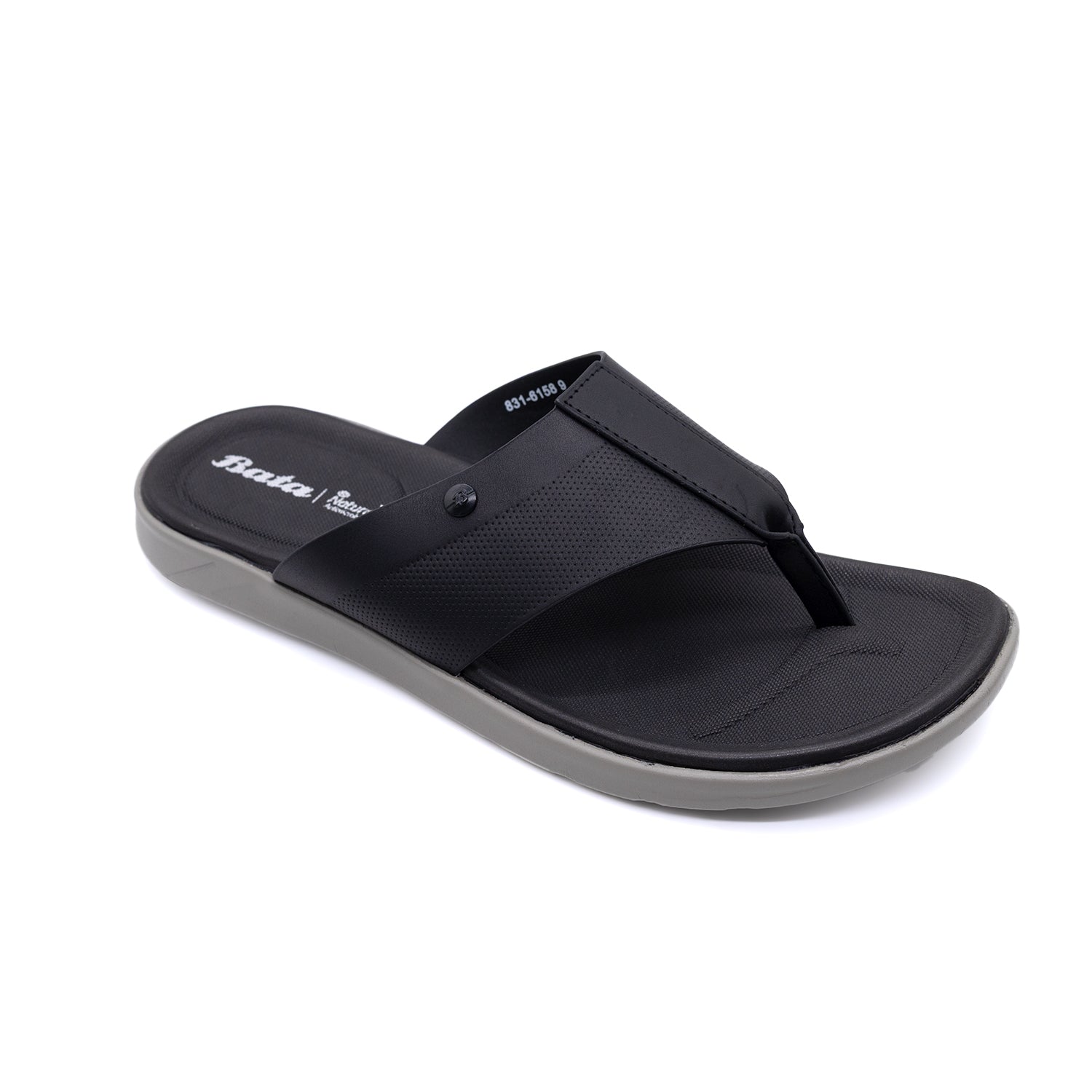 Bata Men Black Sandal