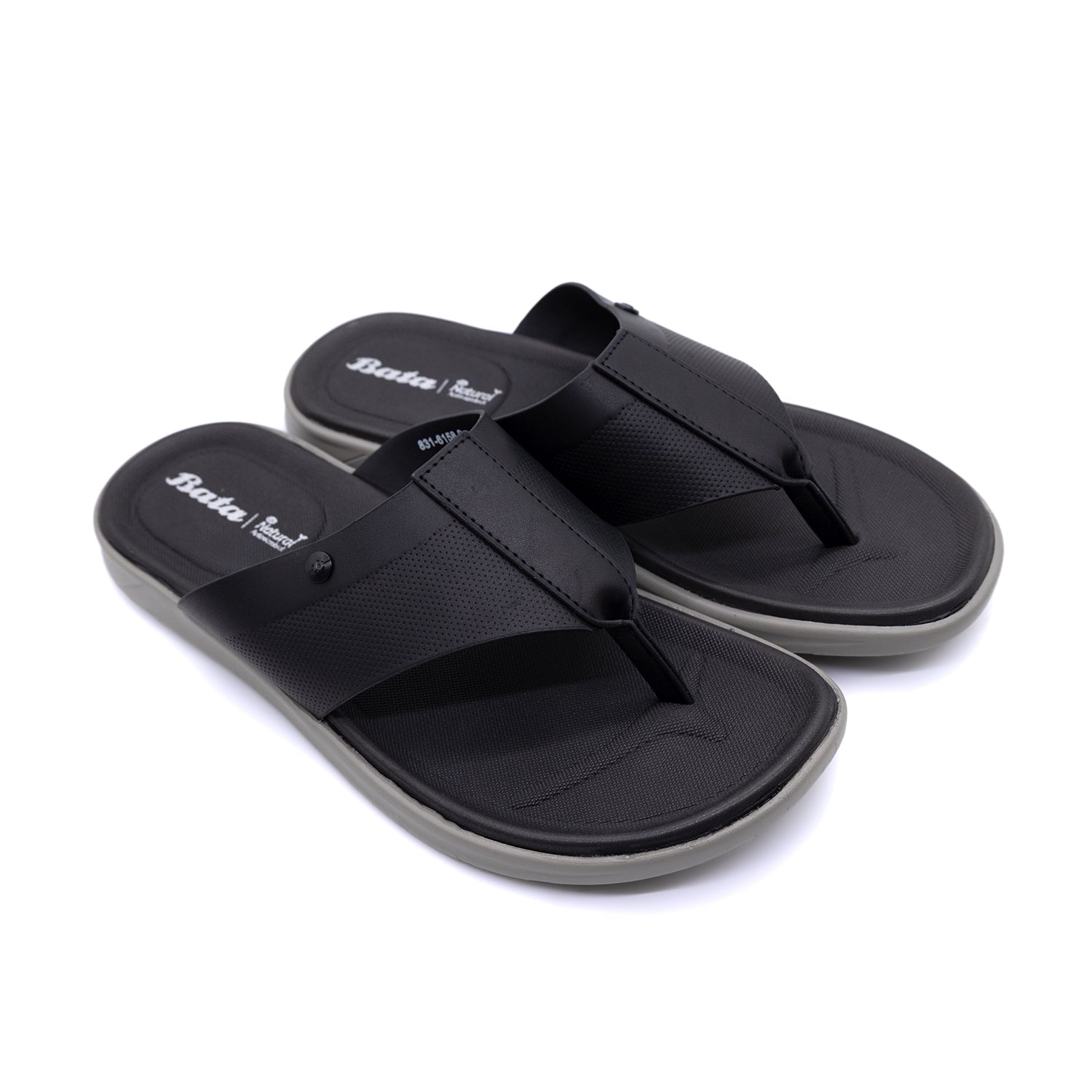 Bata Men Black Sandal