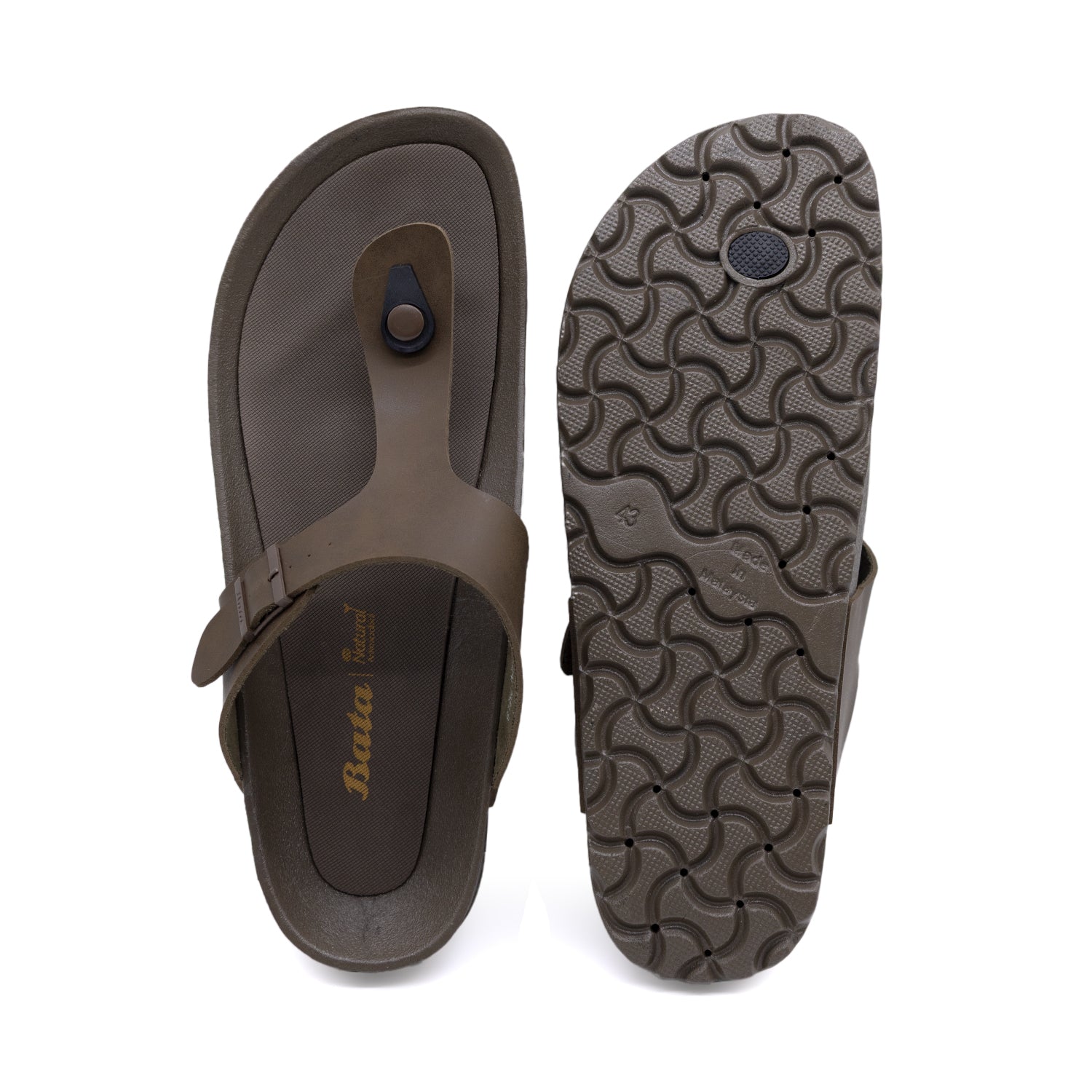 Bata Men Dark Olive Sandal