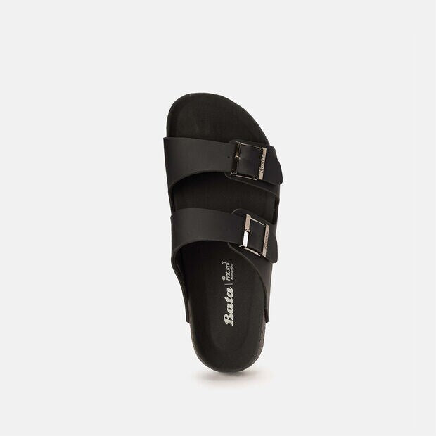 Bata Men Black Sandal