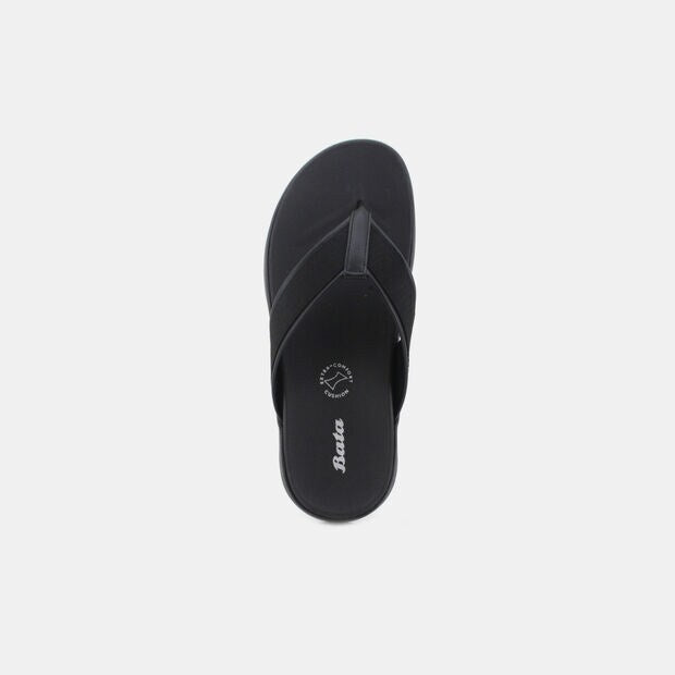 Bata Men Black Sandal