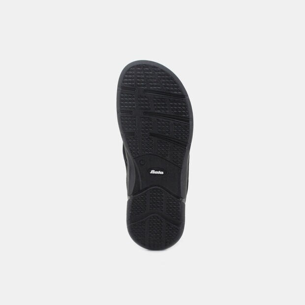 Bata Men Black Sandal