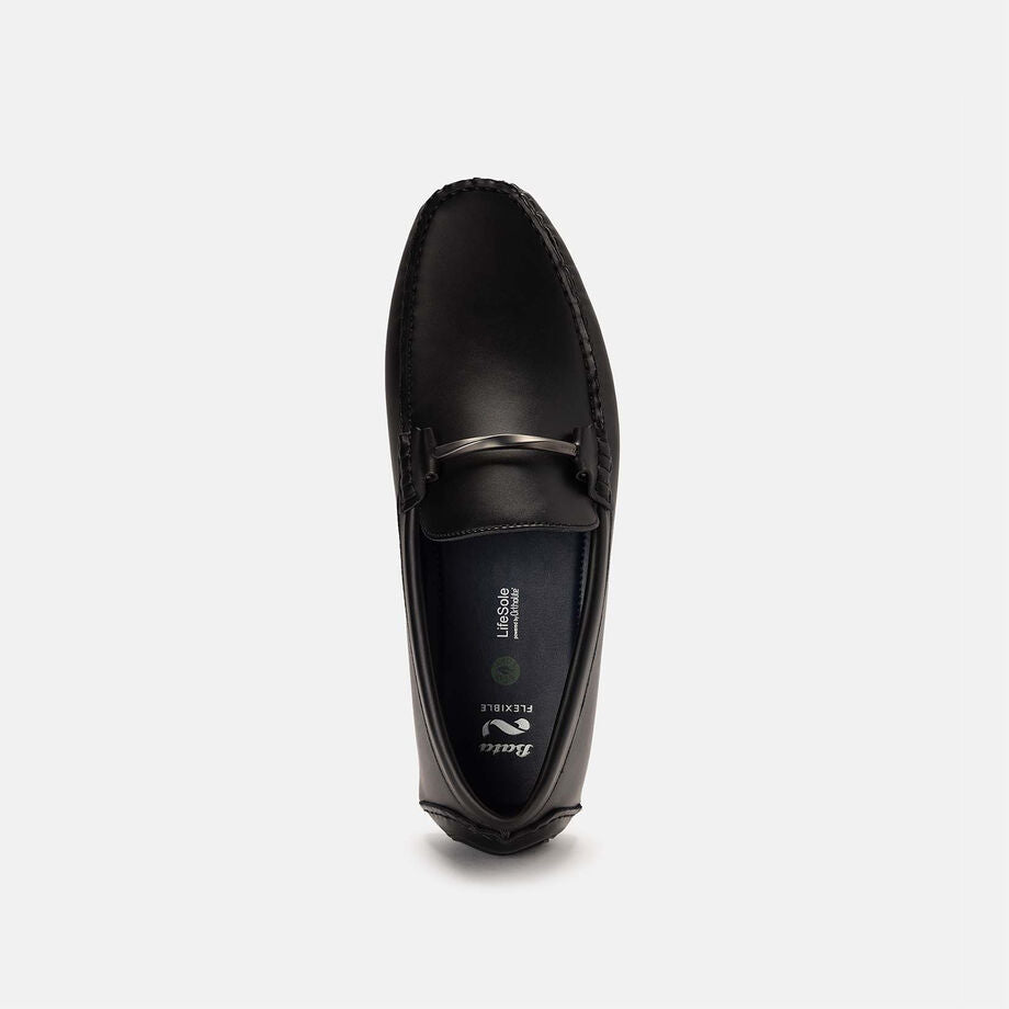 Bata Flexible Men Black Loafer