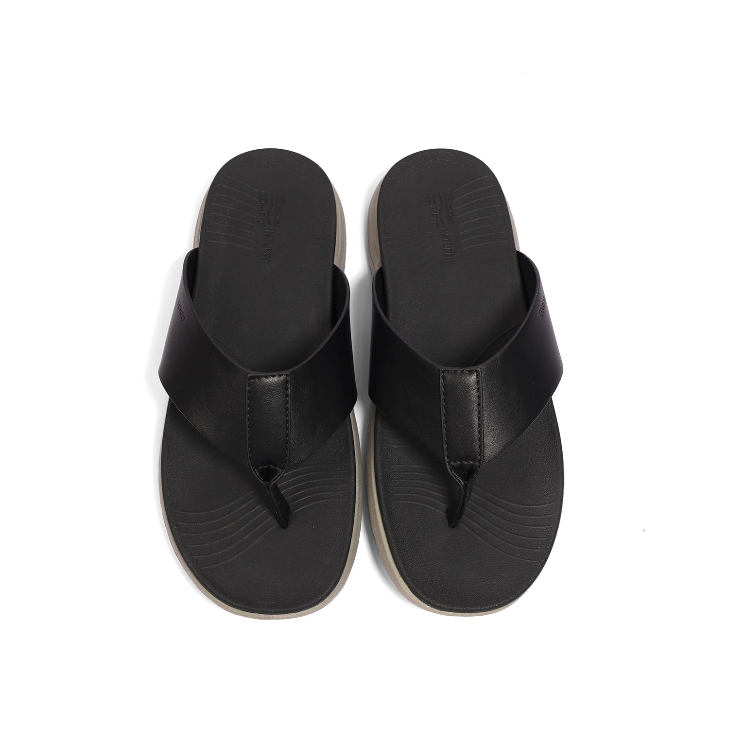Bata Men Black Sandal