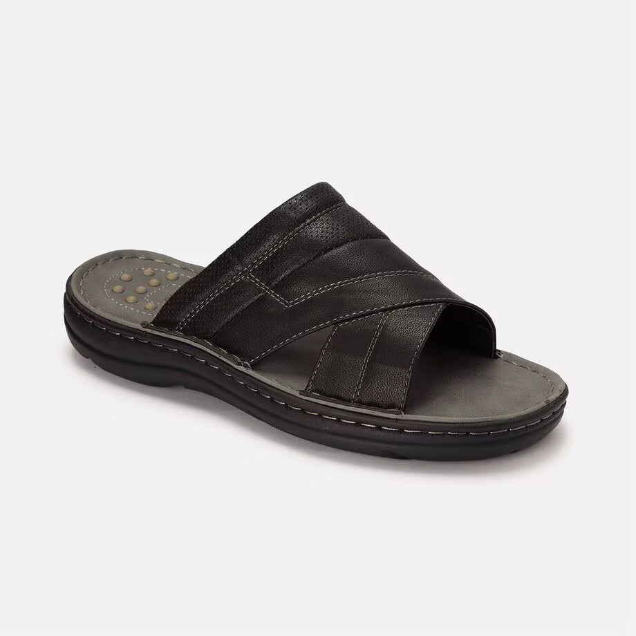 Bata Comfit Men Dark Black Sandal