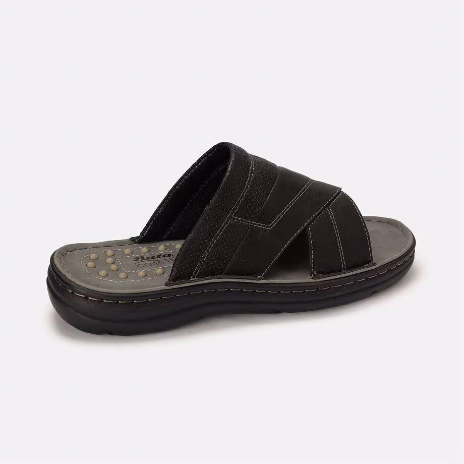 Bata Comfit Men Dark Black Sandal