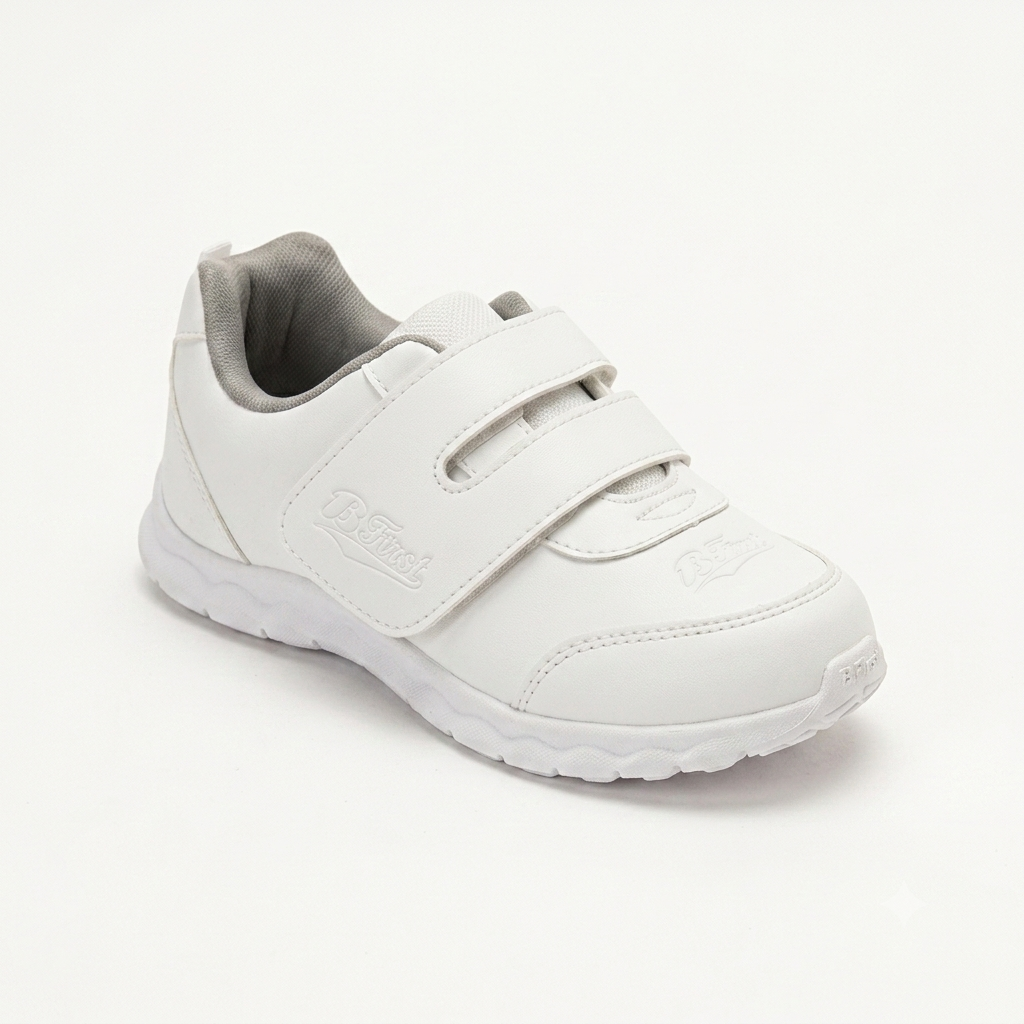 B First Children White Sneaker